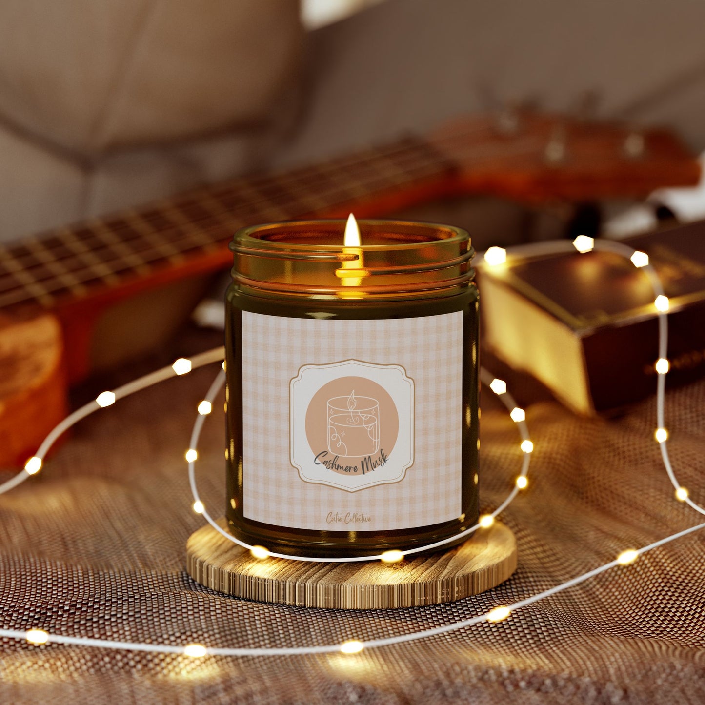 Cashmere Musk Scented Soy Candle 9oz