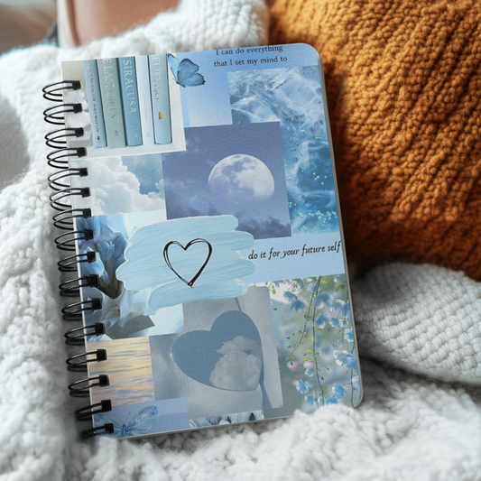 Baby Blue Dreams Spiral Notebook