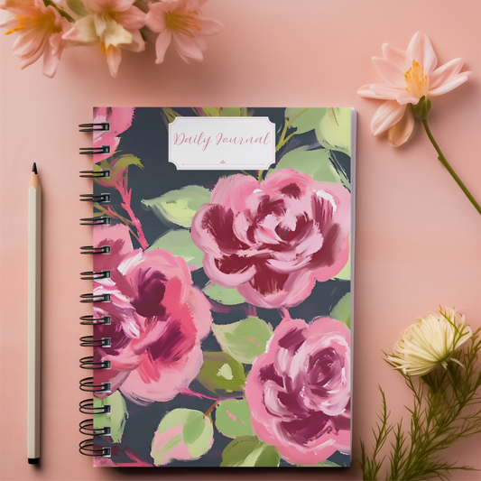 Blush Petals & Daydreams Spiral Notebook
