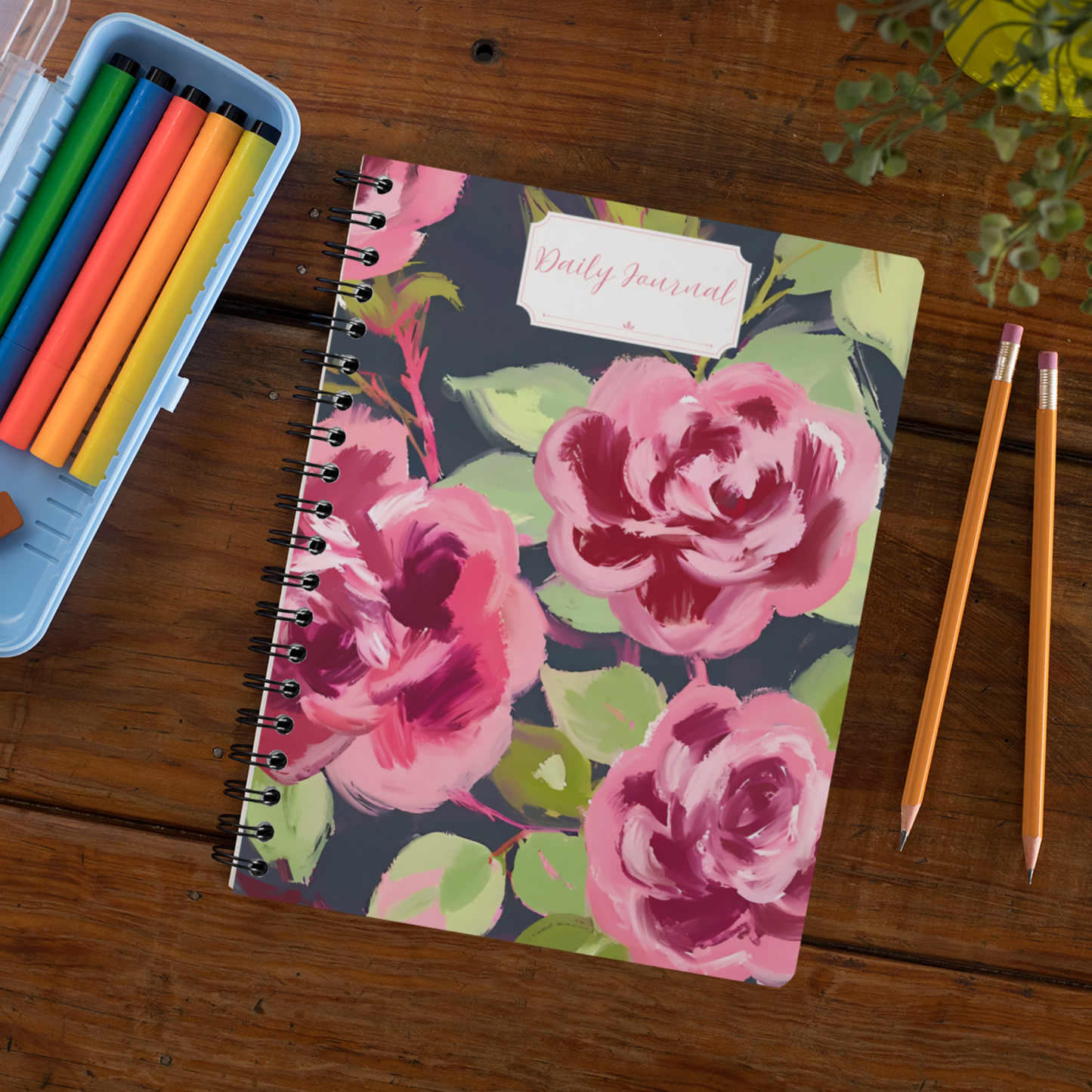Blush Petals & Daydreams Spiral Notebook