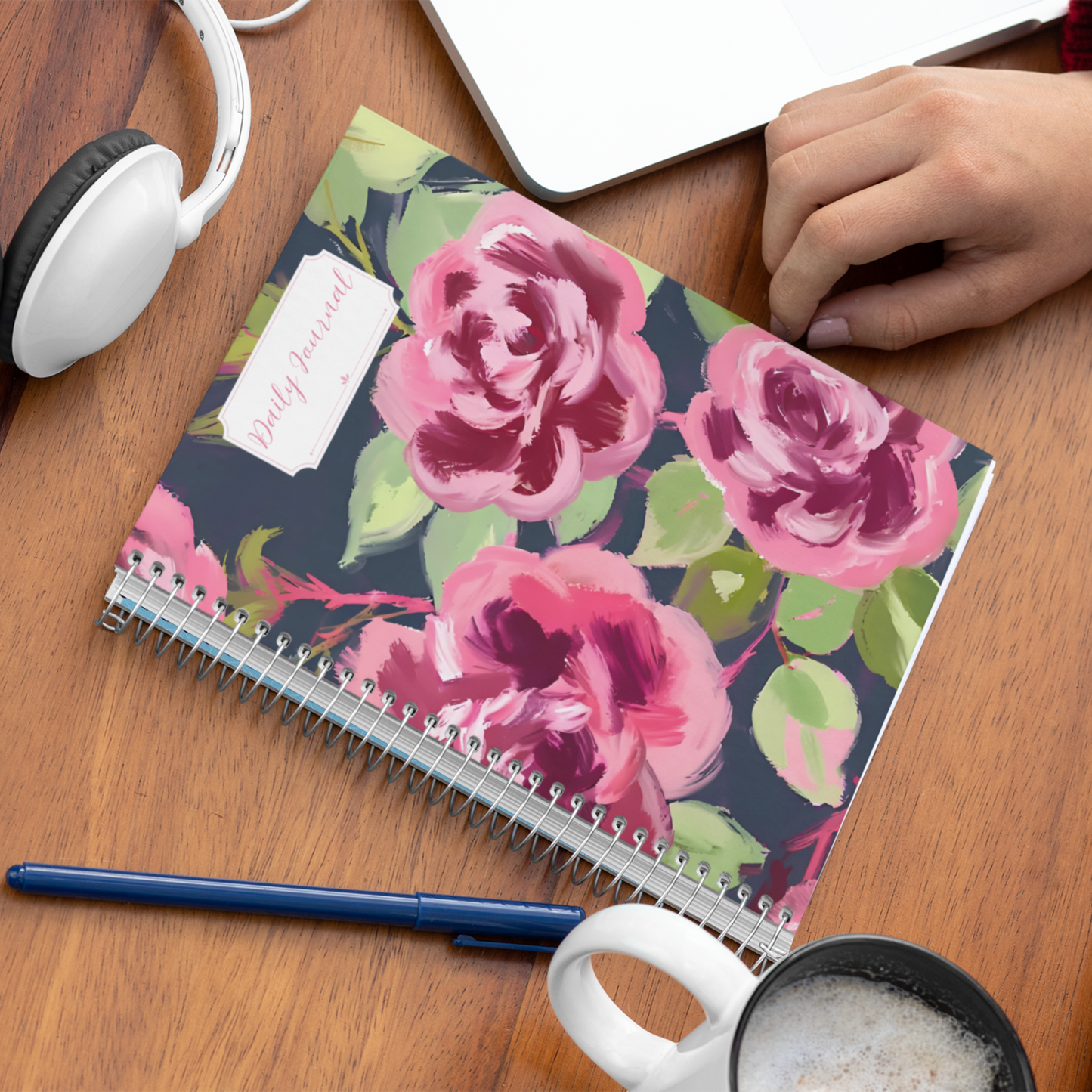 Blush Petals & Daydreams Spiral Notebook