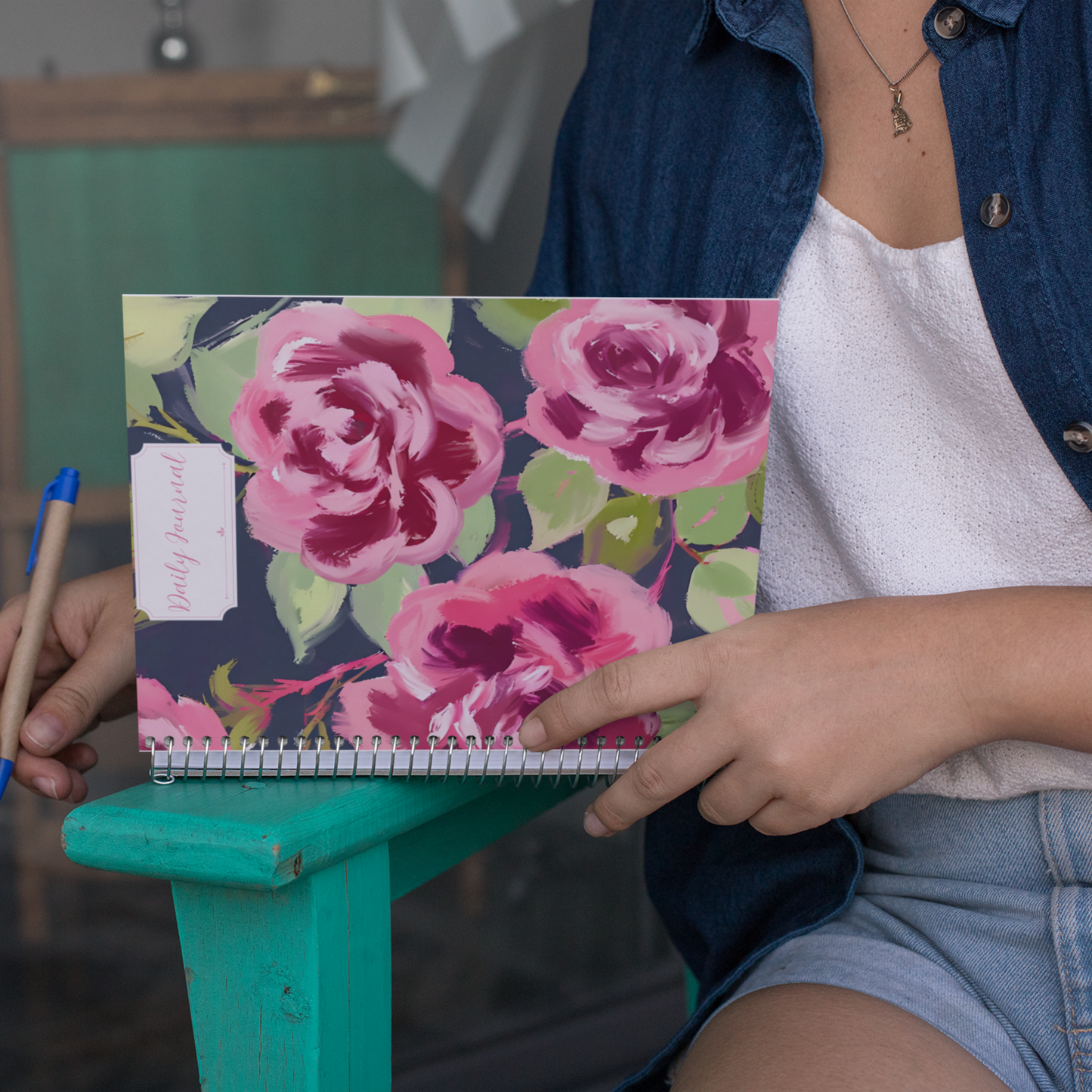 Blush Petals & Daydreams Spiral Notebook