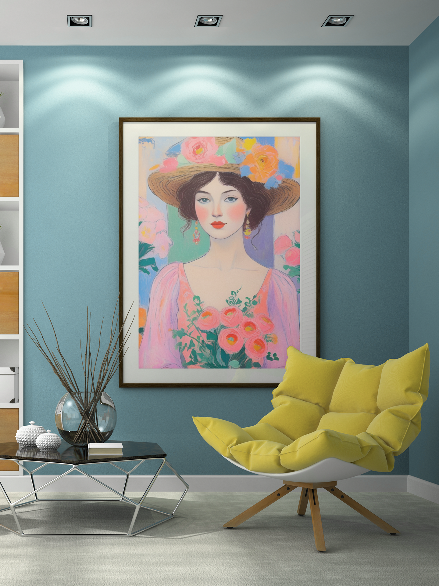 "Blossoms of Grace" Satin Poster