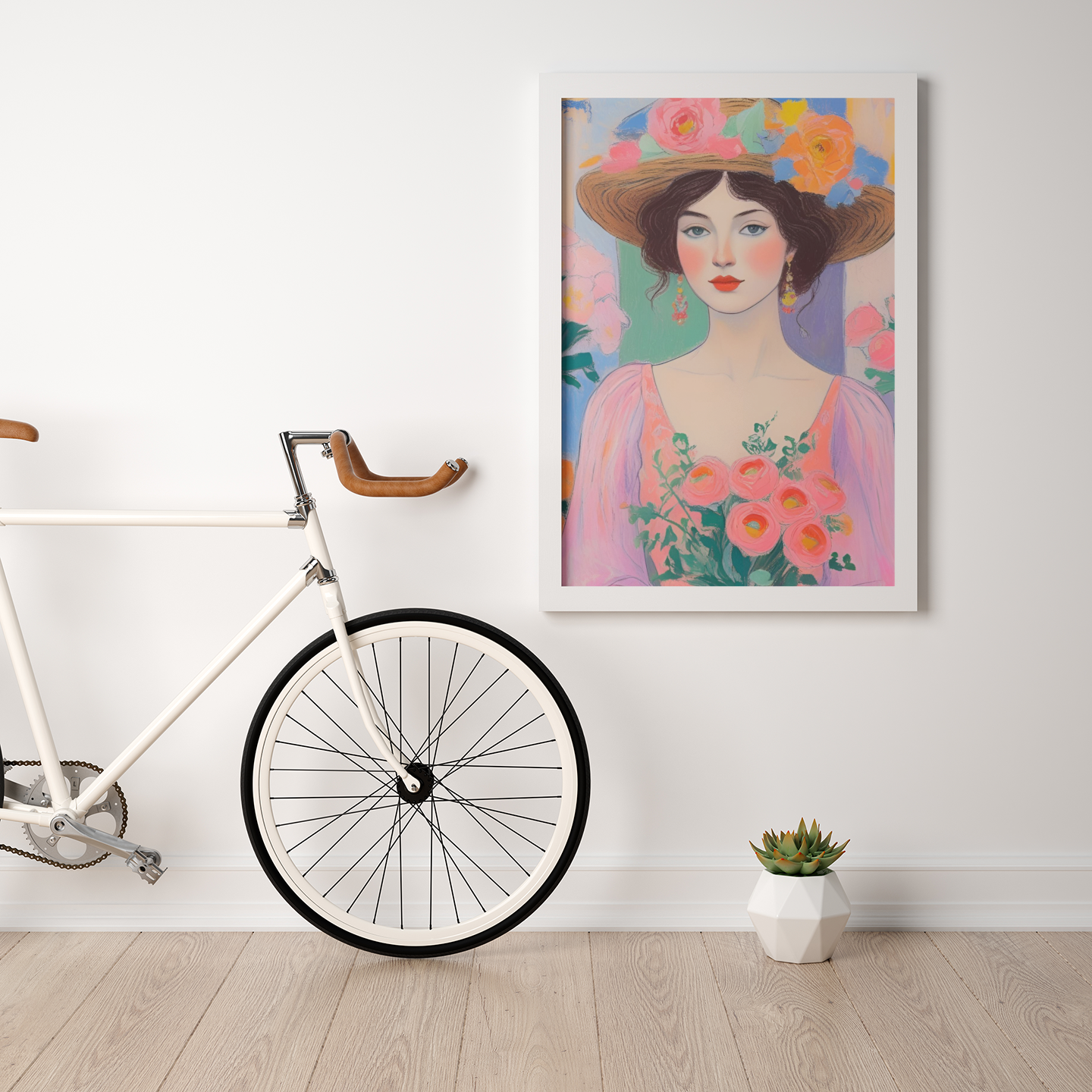 "Blossoms of Grace" Satin Poster