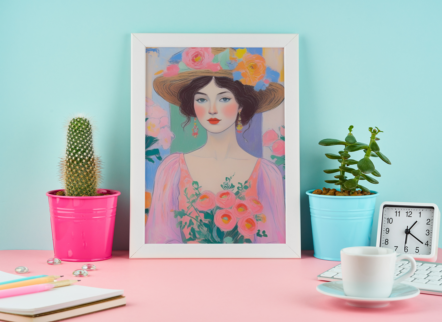"Blossoms of Grace" Satin Poster