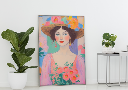 "Blossoms of Grace" Satin Poster