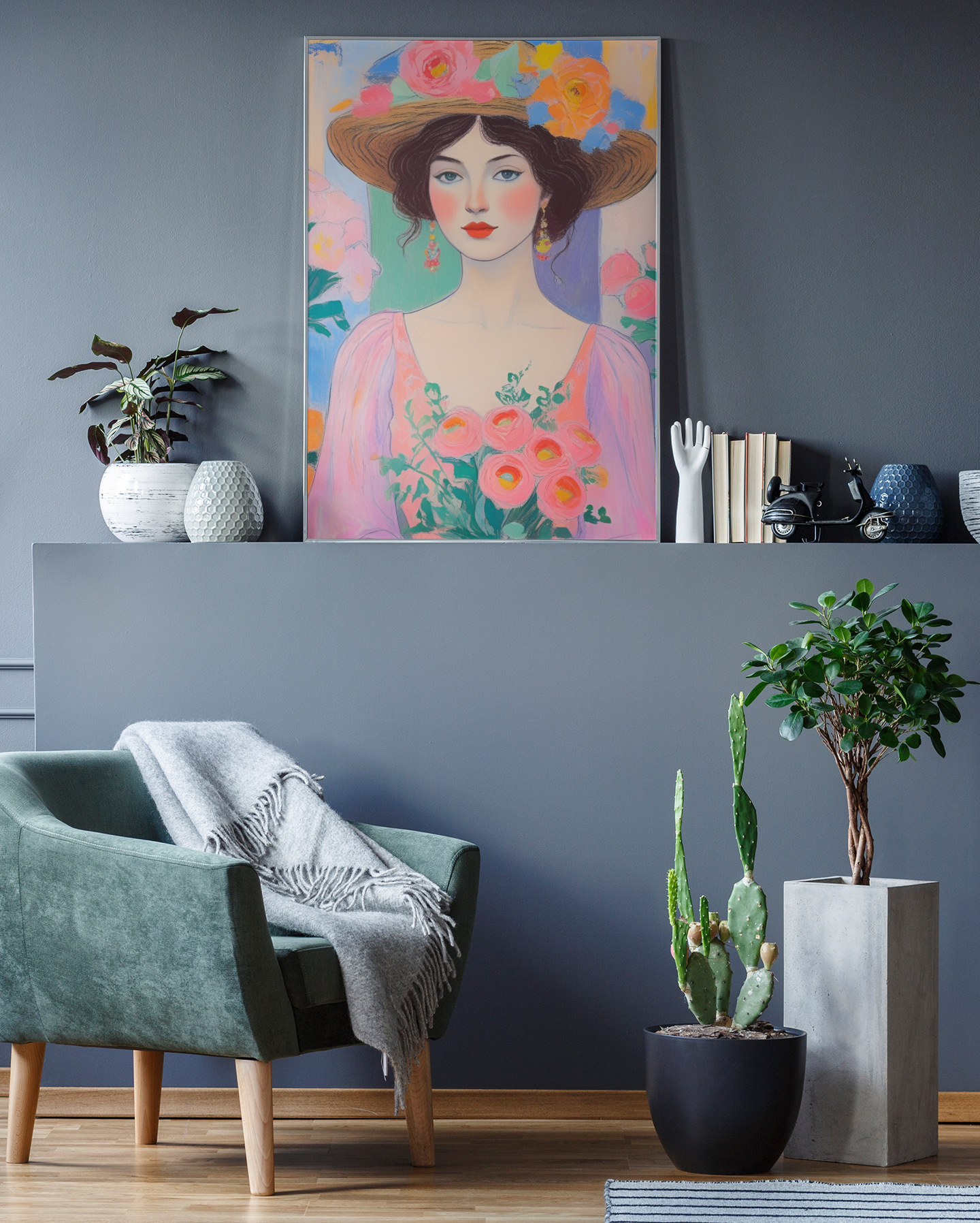 "Blossoms of Grace" Satin Poster