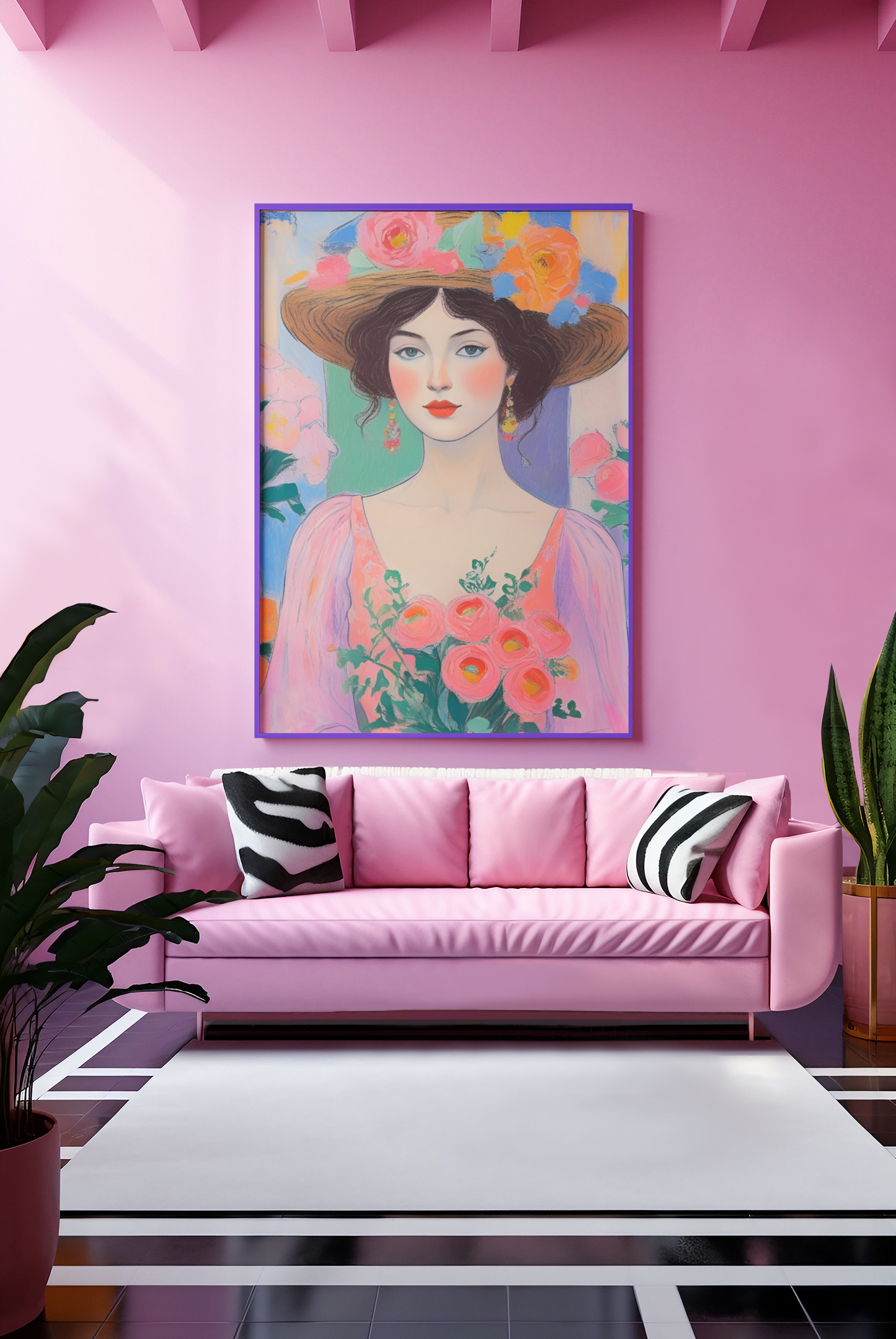 "Blossoms of Grace" Satin Poster