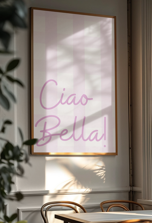 La Vie En Pink - Ciao Bella! Satin Poster