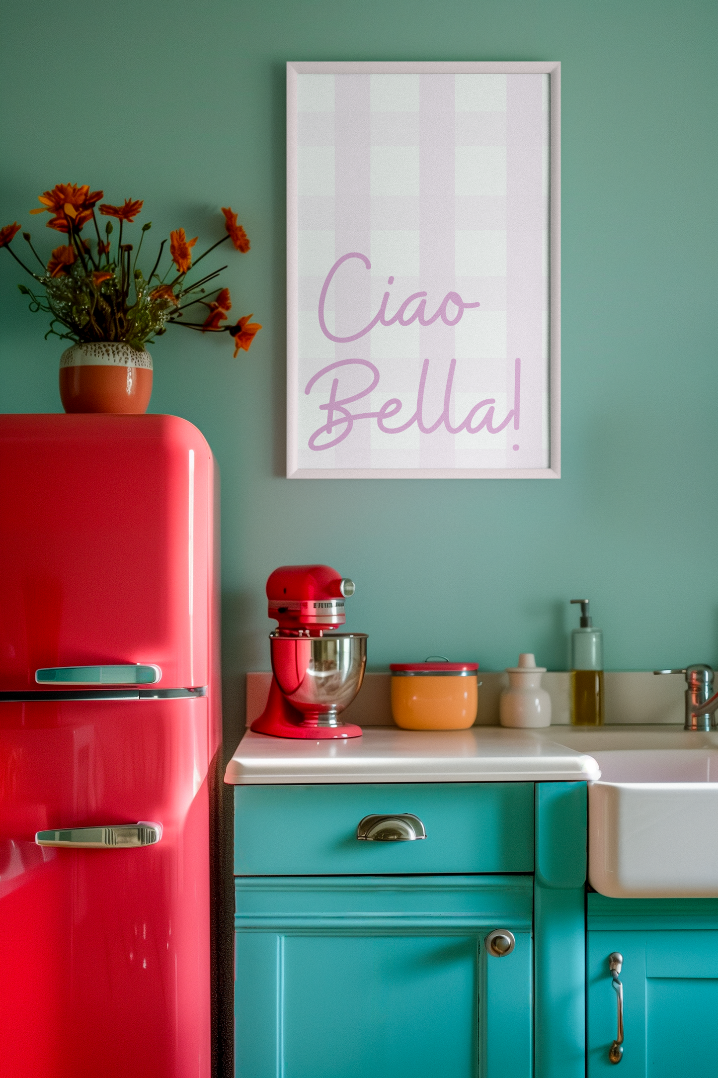 La Vie En Pink - Ciao Bella! Satin Poster