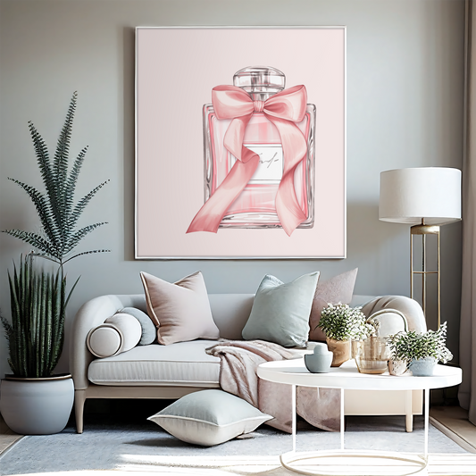 Sweet Notes of Pink - Perfume Satin Poster
