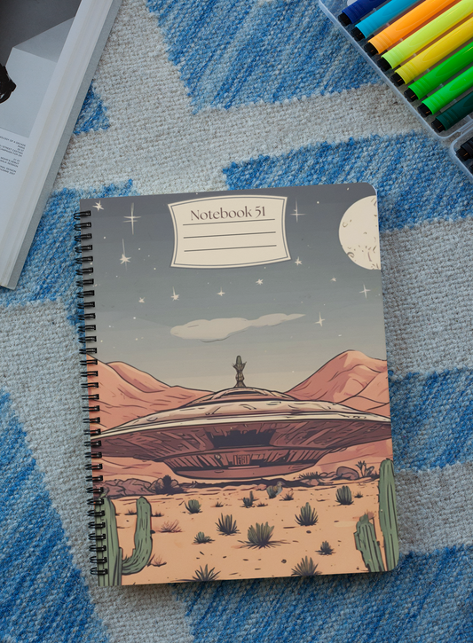 Notebook 51 - Spaceship Spiral Notebook