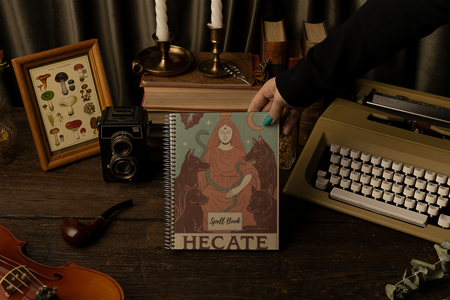 Witching Hour Pages - Hecate Spiral Notebook