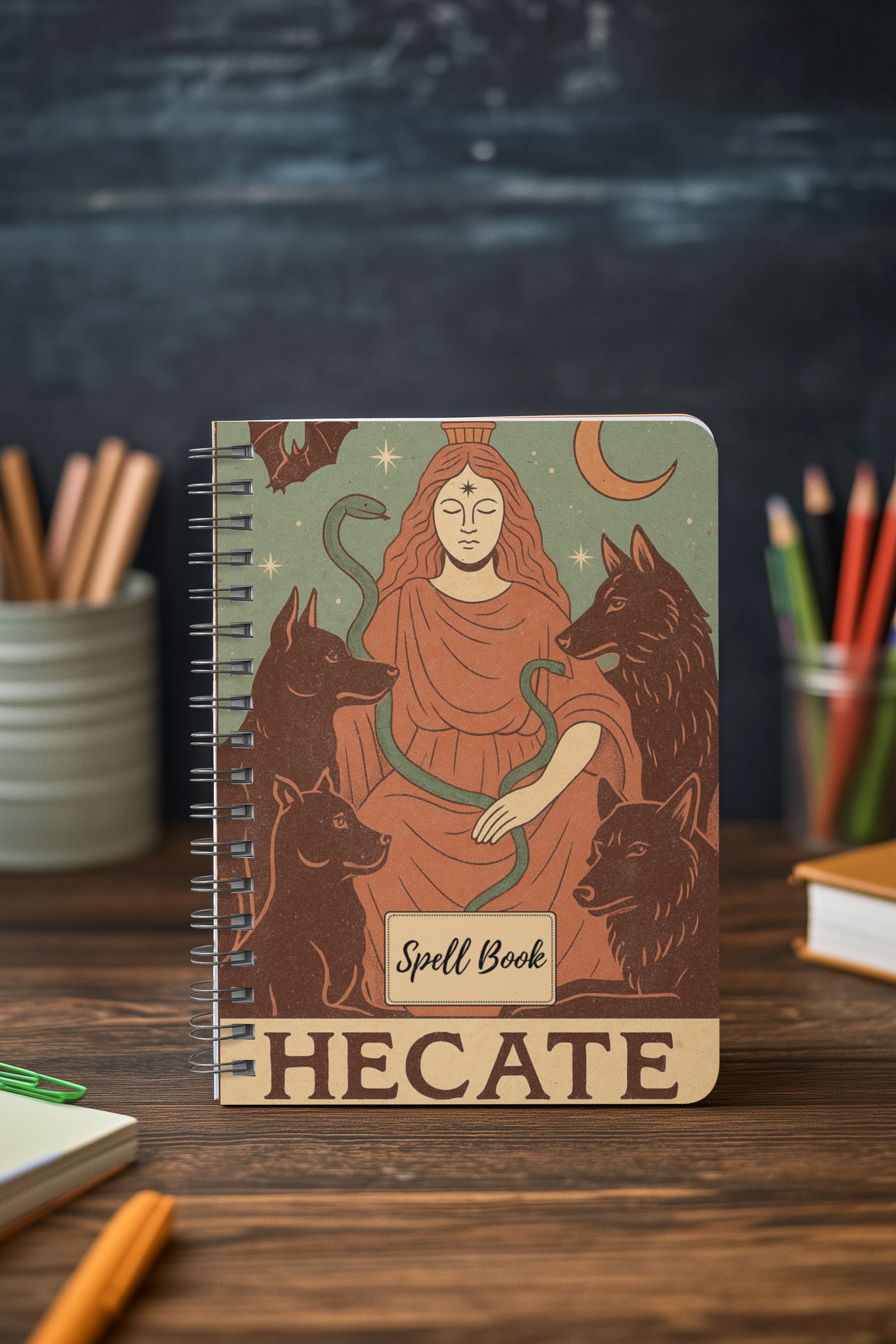 Witching Hour Pages - Hecate Spiral Notebook