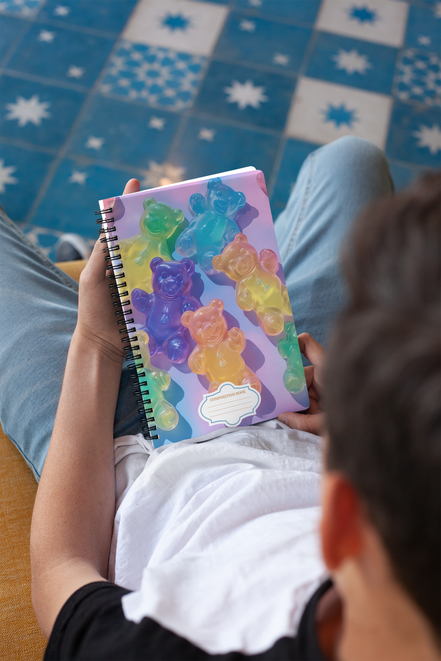“Sweet Scribbles” — Gummy Bear Spiral Notebook