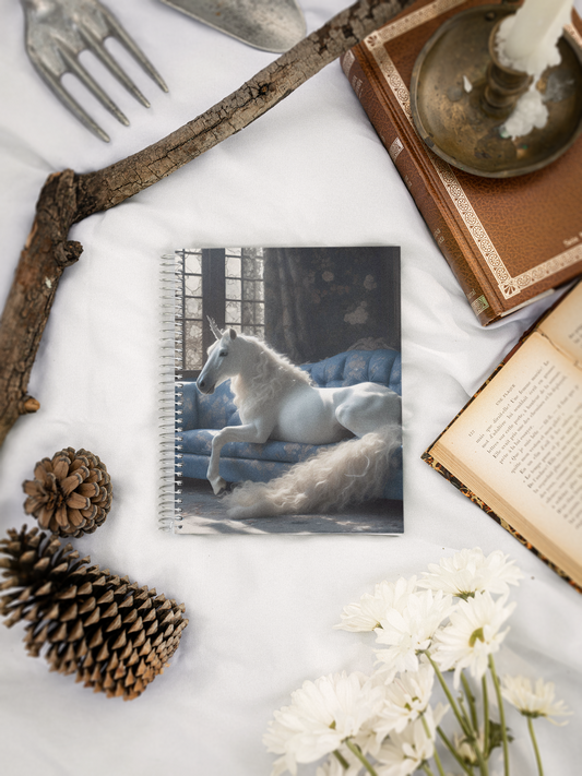 “Sunbeam Serenity” - Unicorn Spiral Notebook