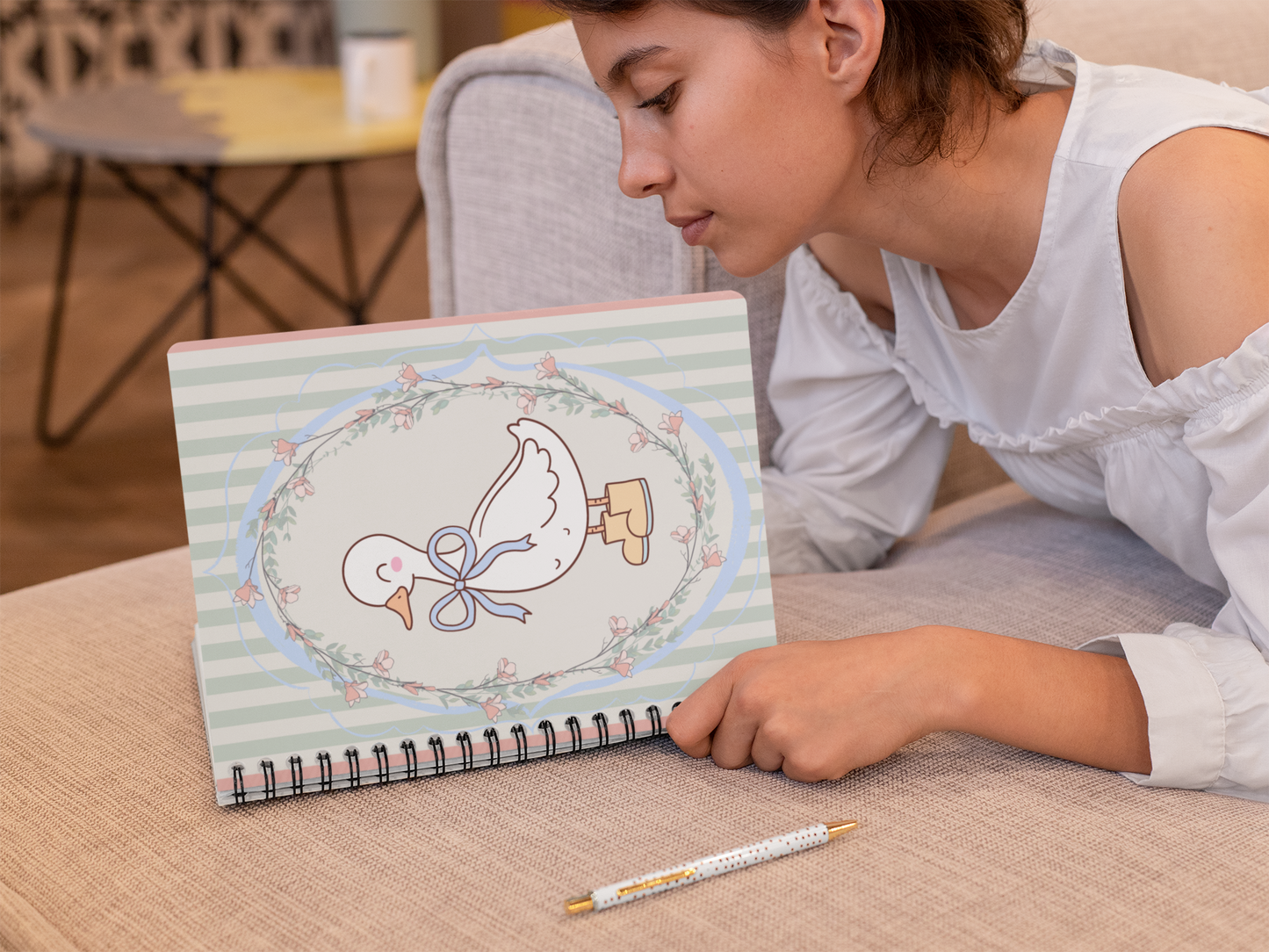 “Boots and Quacks” - Duck Spiral Notebook