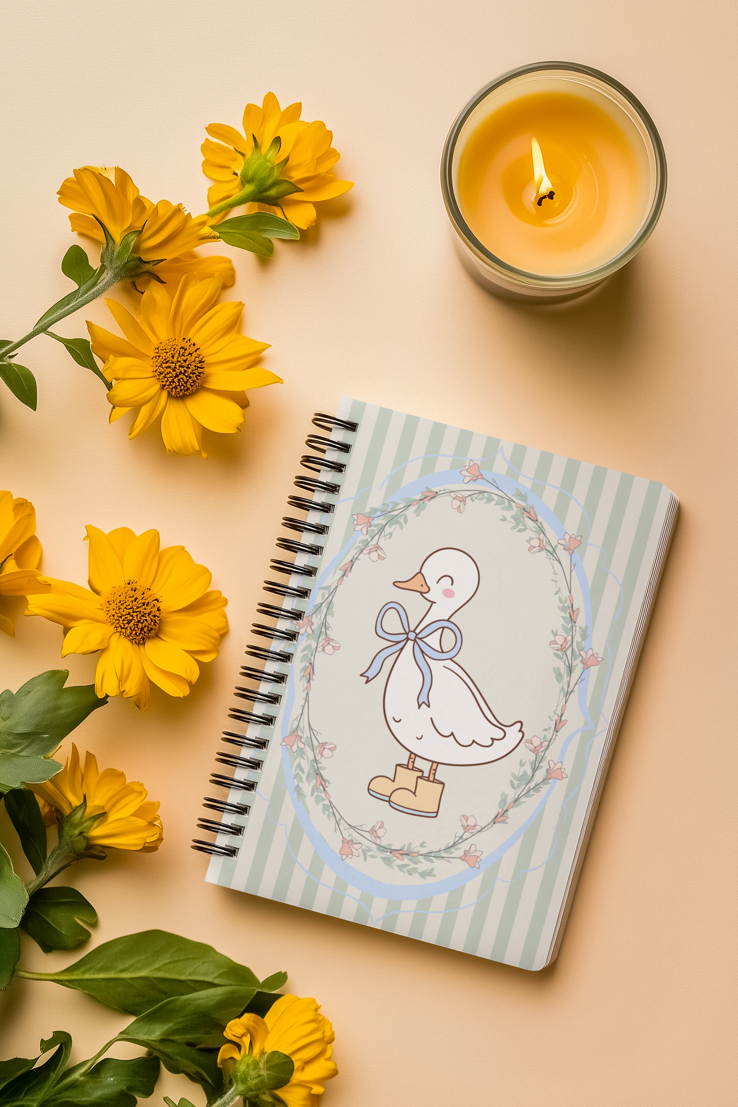 “Boots and Quacks” - Duck Spiral Notebook
