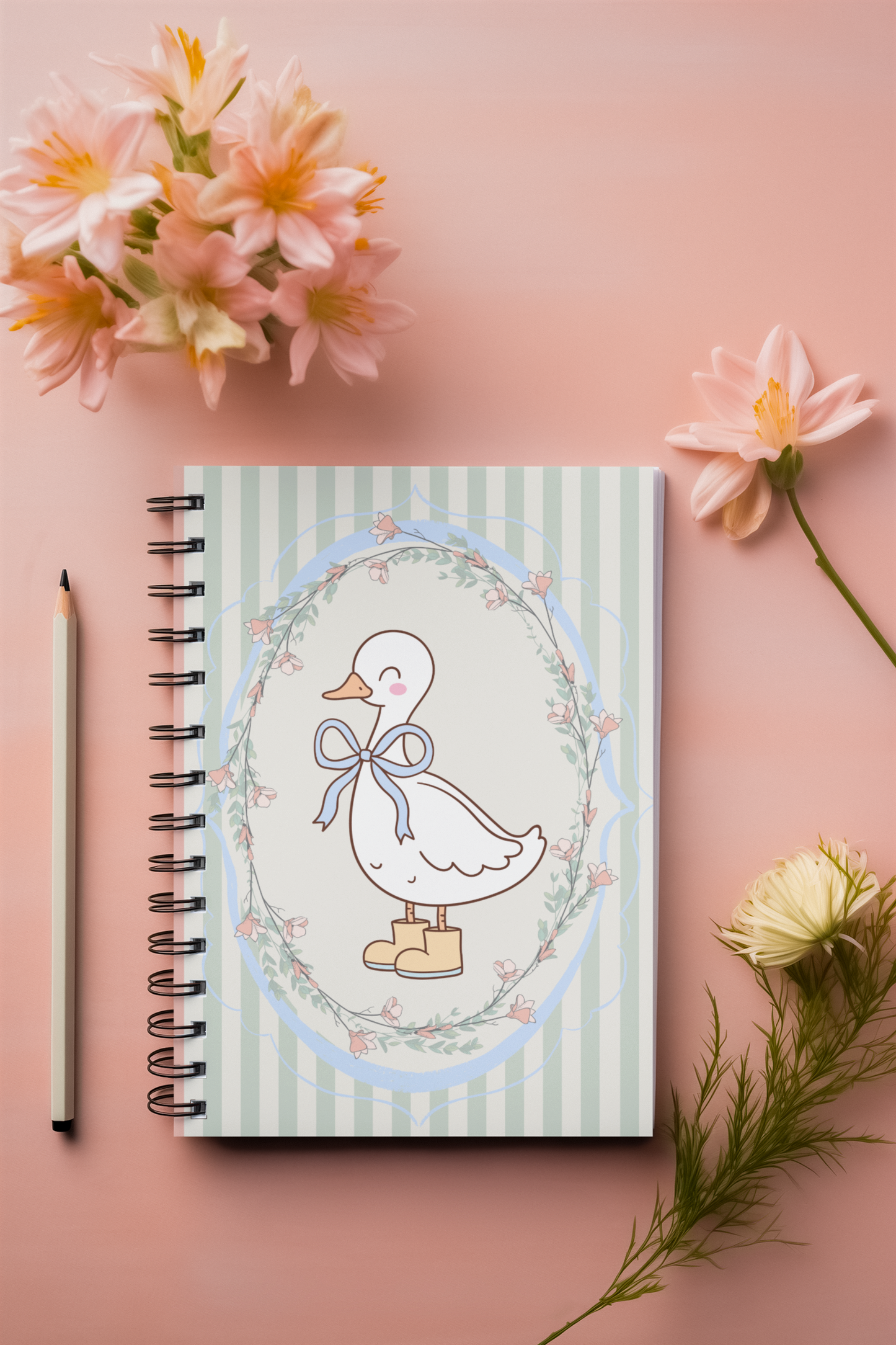 “Boots and Quacks” - Duck Spiral Notebook