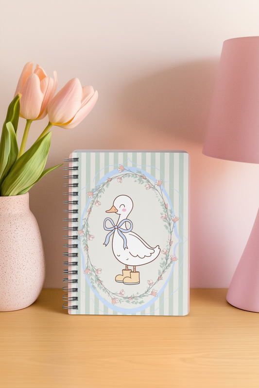 “Boots and Quacks” - Duck Spiral Notebook