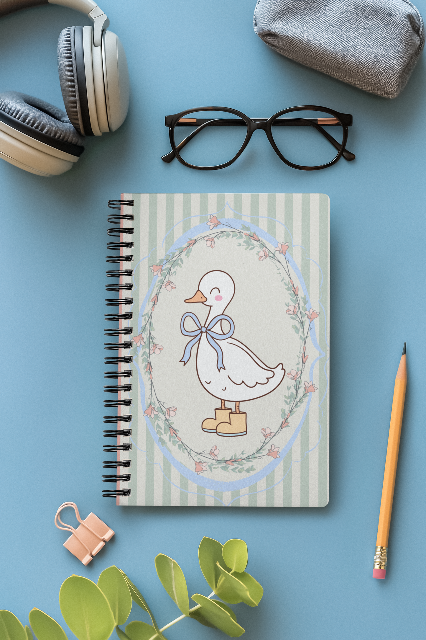 “Boots and Quacks” - Duck Spiral Notebook