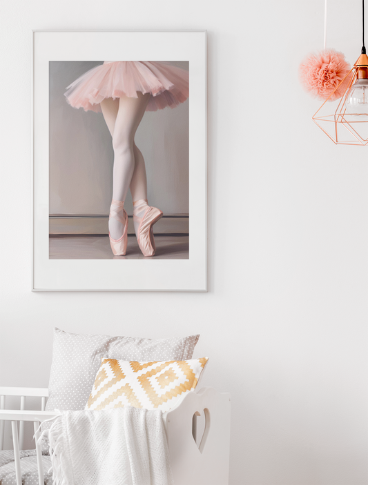 "Twirl of a Dream" - Ballerina Satin Poster