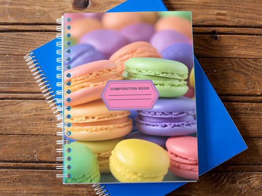 Sugar & Scribbles - Macaroon Spiral Notebook