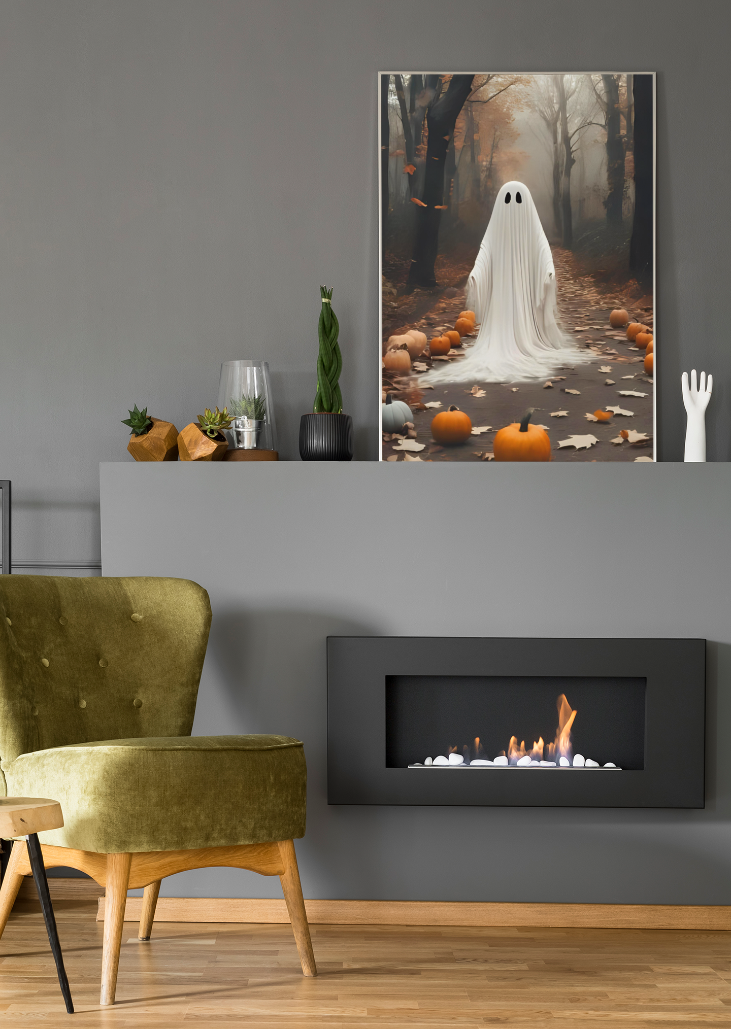 "The Hollow Path" - Ghost Satin Poster