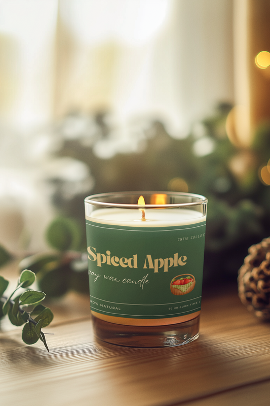 Spiced Apple Scented Soy Candle 9oz