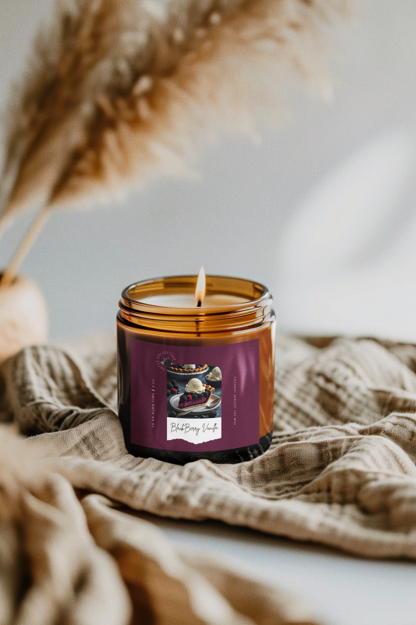 Blackberry Vanilla Pie Scented Candle 9oz
