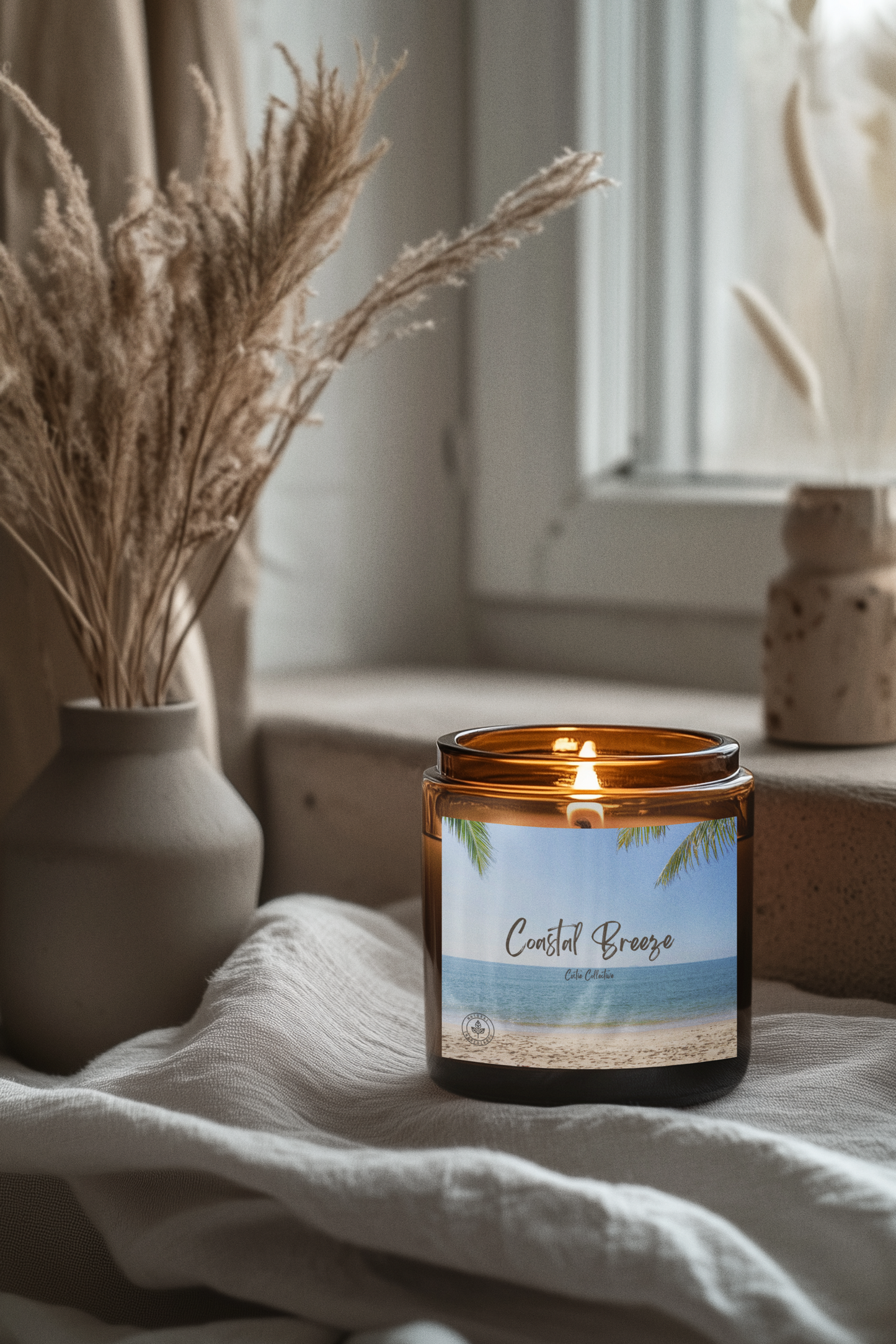 Coastal Breeze Scented Soy Candle 9oz