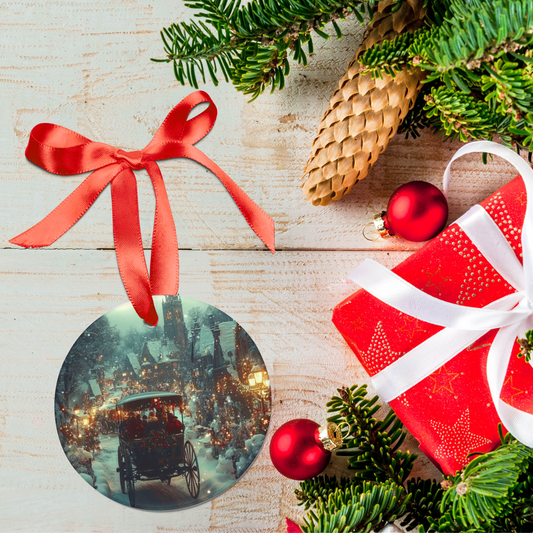 “Through the Snow, To Christmas” - Acrylic Ornament