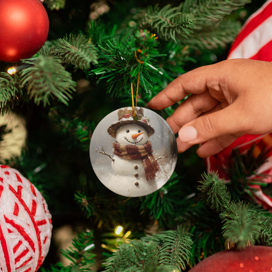 Frosted Cheer - Snowman Acrylic Ornament