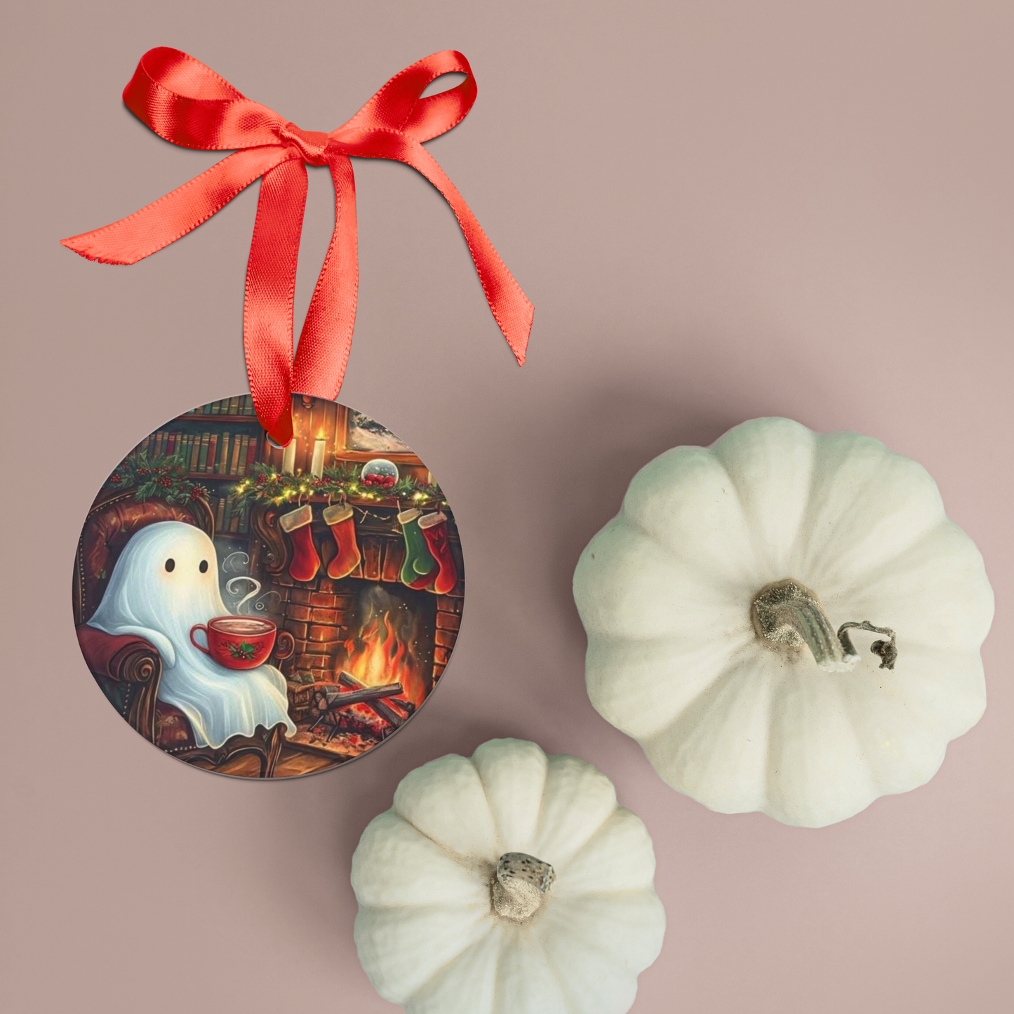 “A Hauntingly Warm Holiday” - Ghost Acrylic Ornament