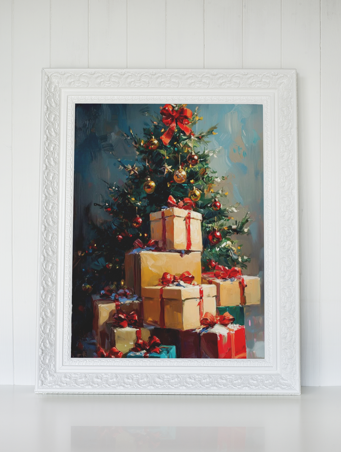 “Wrapped in Christmas” - Matte Canvas Poster