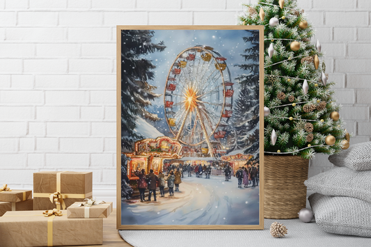 “Carnival of Snow”- Matte Canvas Poster