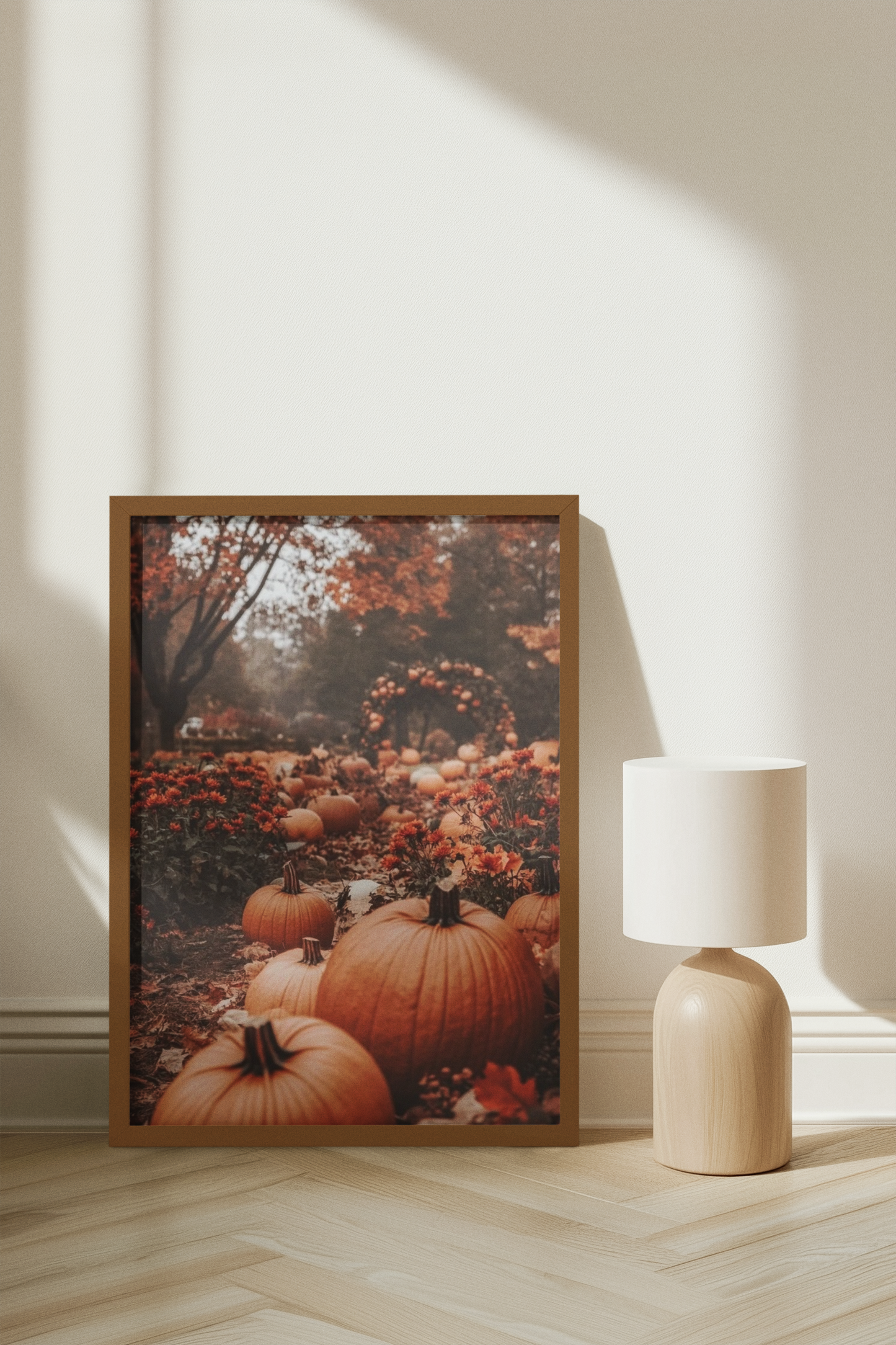 “Path of the Pumpkin Hollow” - Pumpkin Matte Canvas Poster