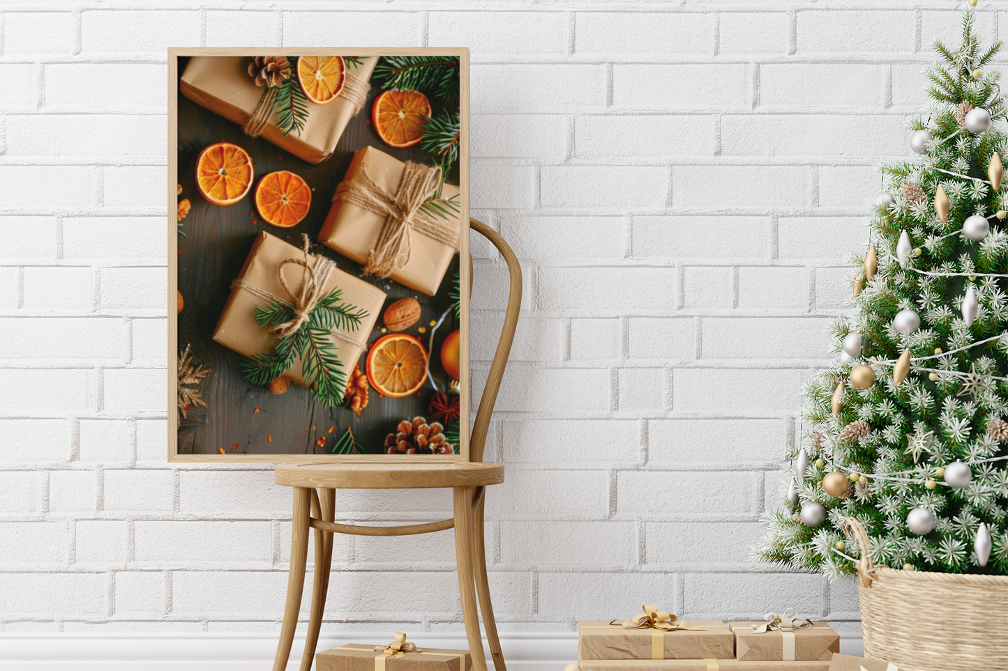“Sun-Kissed Citrus Cheer” - Matte Canvas Poster