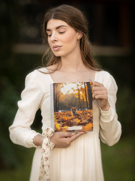 "The Red Fox" - Spiral Notebook