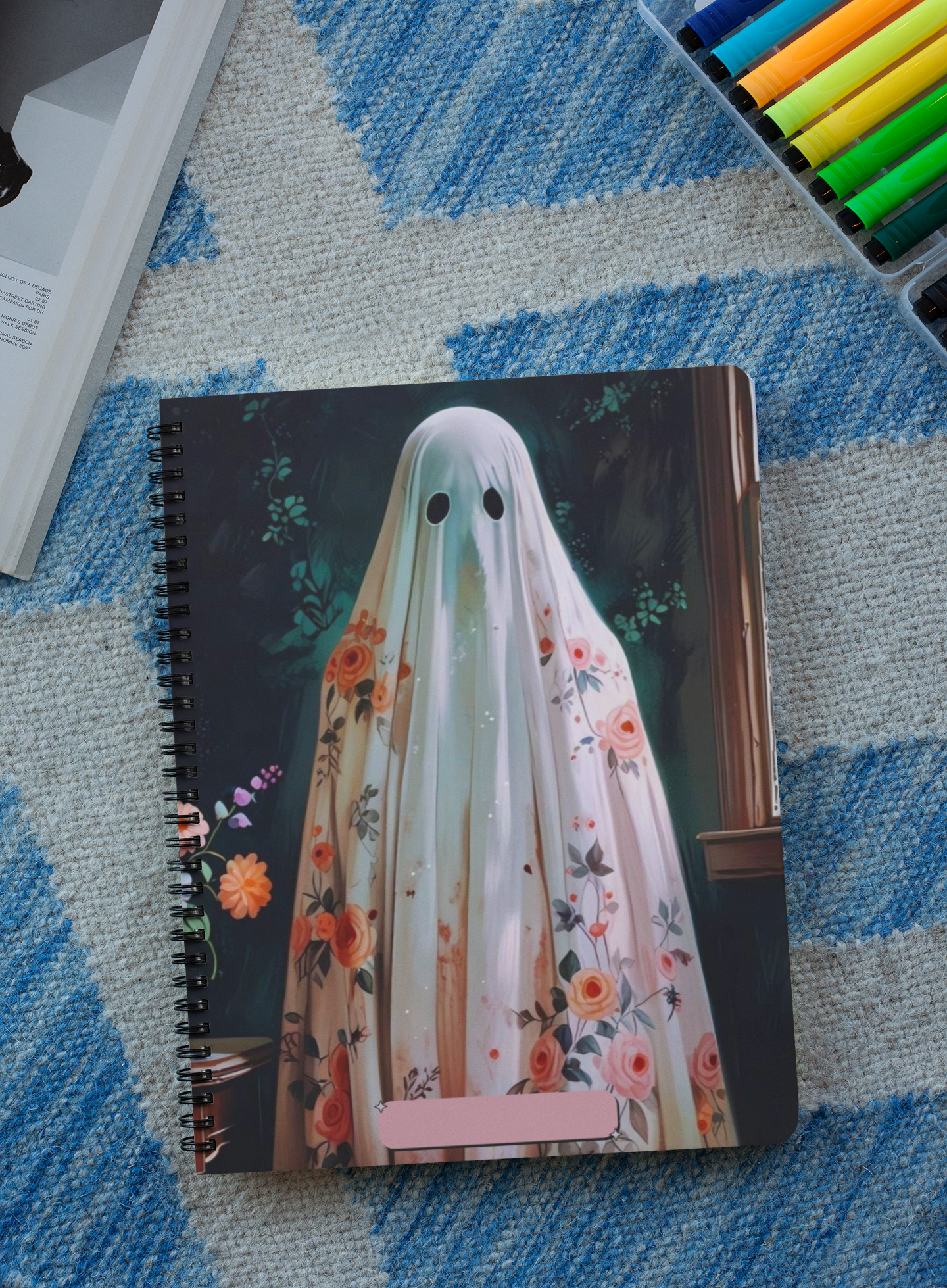 “Floral Hauntings” - Ghost Spiral Notebook