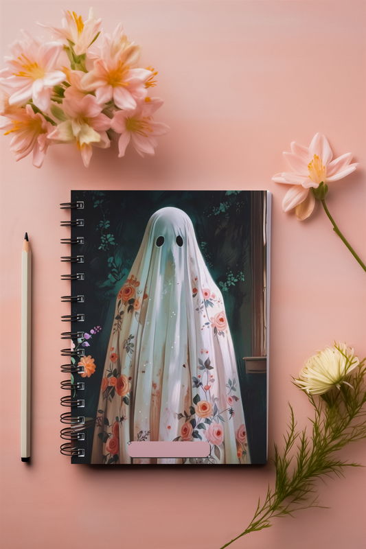 “Floral Hauntings” - Ghost Spiral Notebook