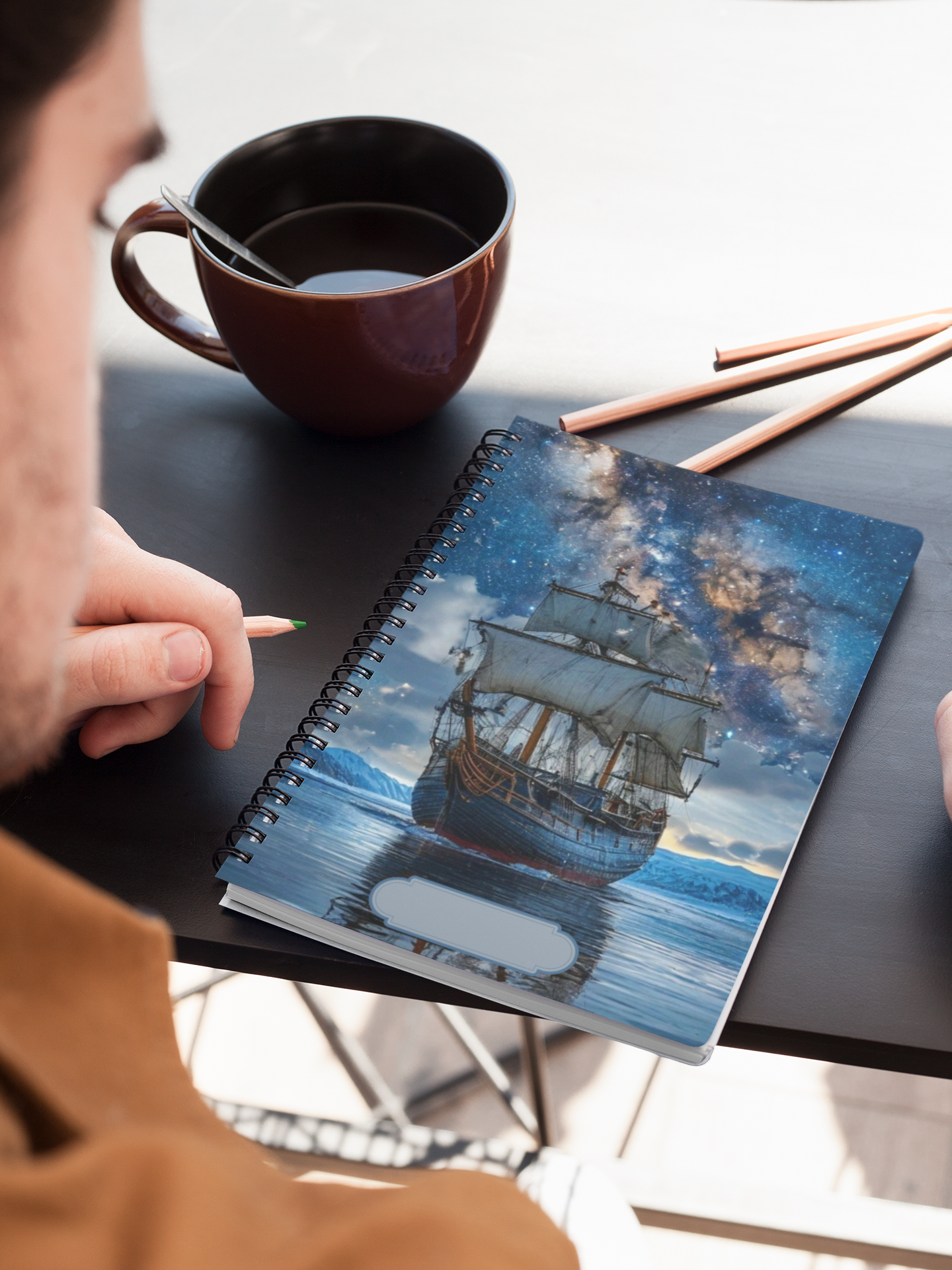 “Celestial Drift” - Spiral Notebook