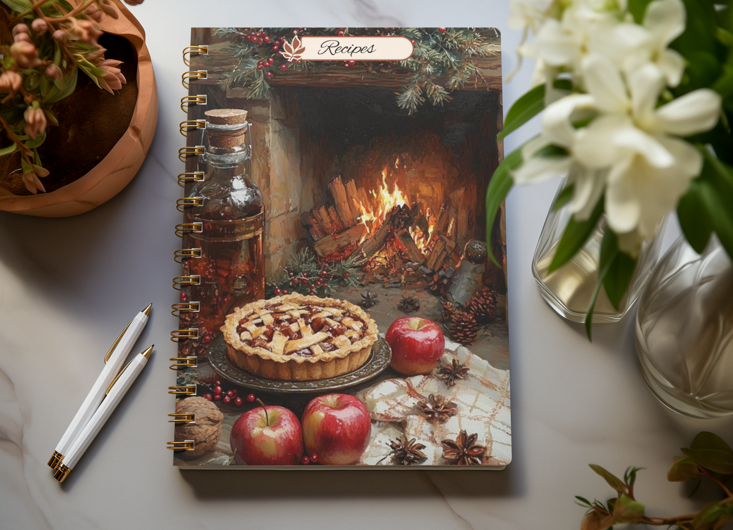 “A Slice of Fall” - Spiral Notebook