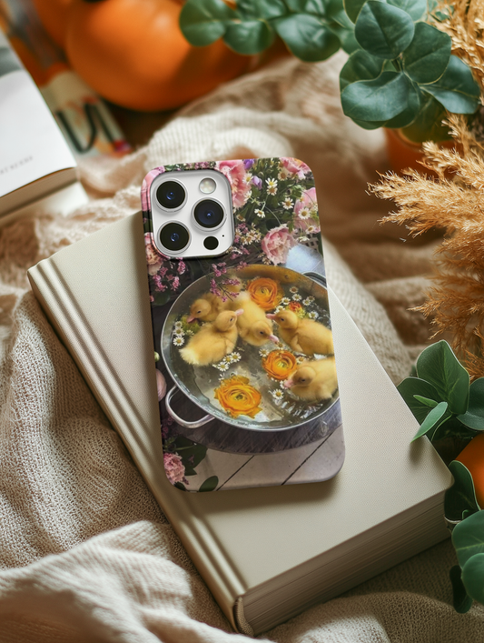 “Bloom & Quack” - Hard Cover Phone Case
