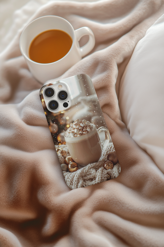 “Golden Cocoa Glow” - Tough Phone Case Cover