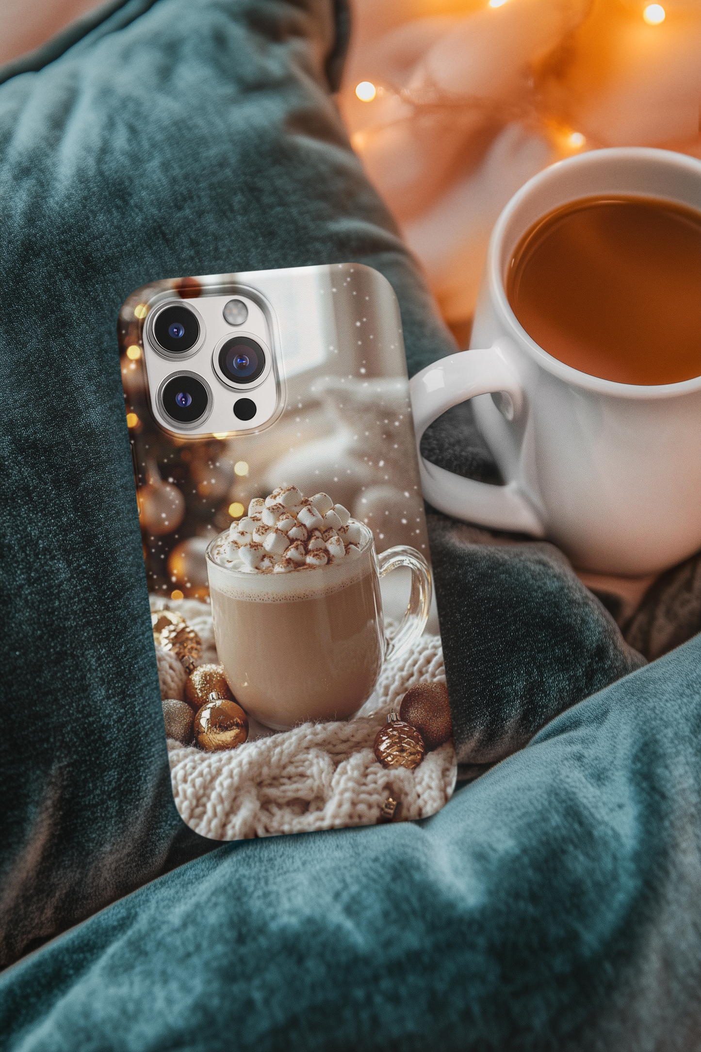 “Golden Cocoa Glow” - Tough Phone Case Cover
