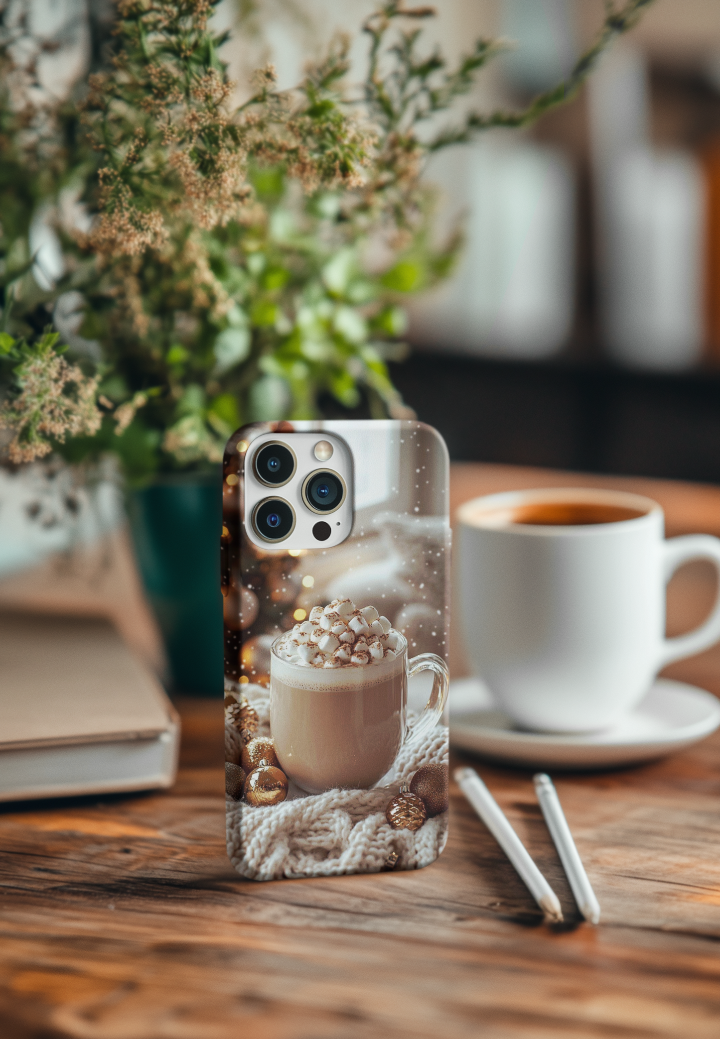 “Golden Cocoa Glow” - Tough Phone Case Cover