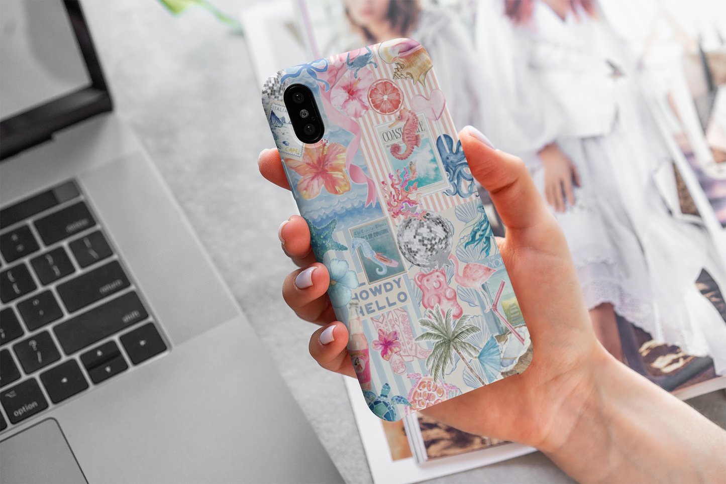 “Salt & Seafoam” - Tough Phone Case
