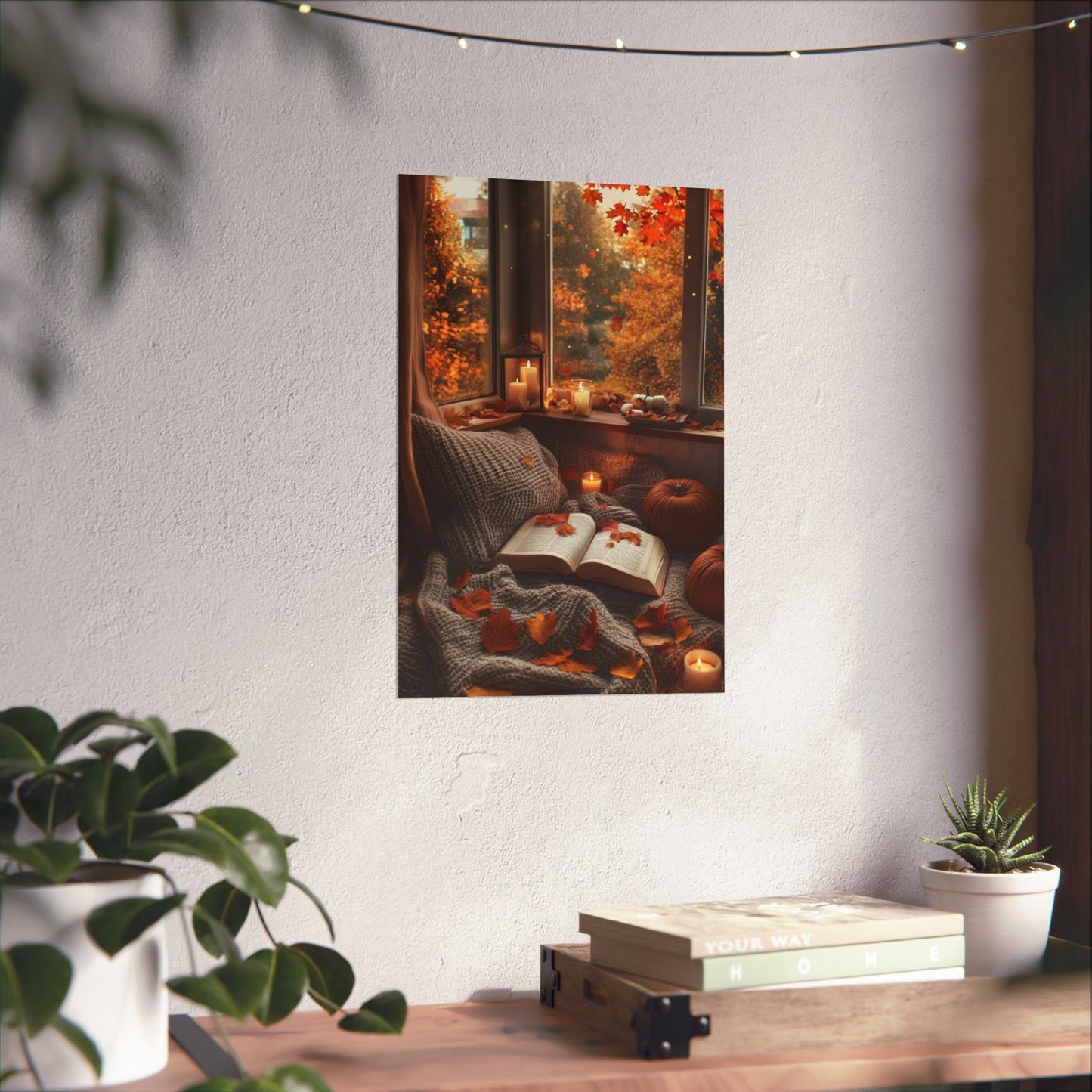 “Chapters of Autumn” - Matte Canvas Poster