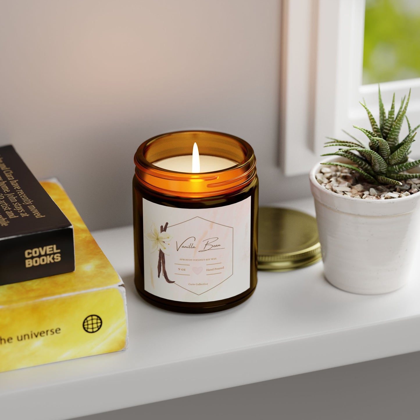 Vanilla Bean Scented Soy Candle 9oz